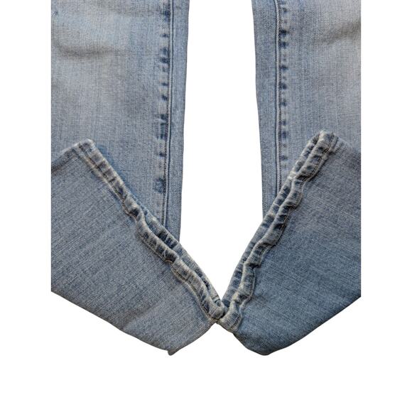 Vintage Y2K Vigoss Boot Jeans Womens 13/14 Mid Rise Rise Stretch Distressed - Picture 4 of 11